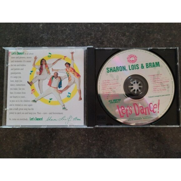 VTG Retro CD Sharon, Lois and Bram Let's Dance! 1995 RARE  kids music TV show - Picture 3 of 3